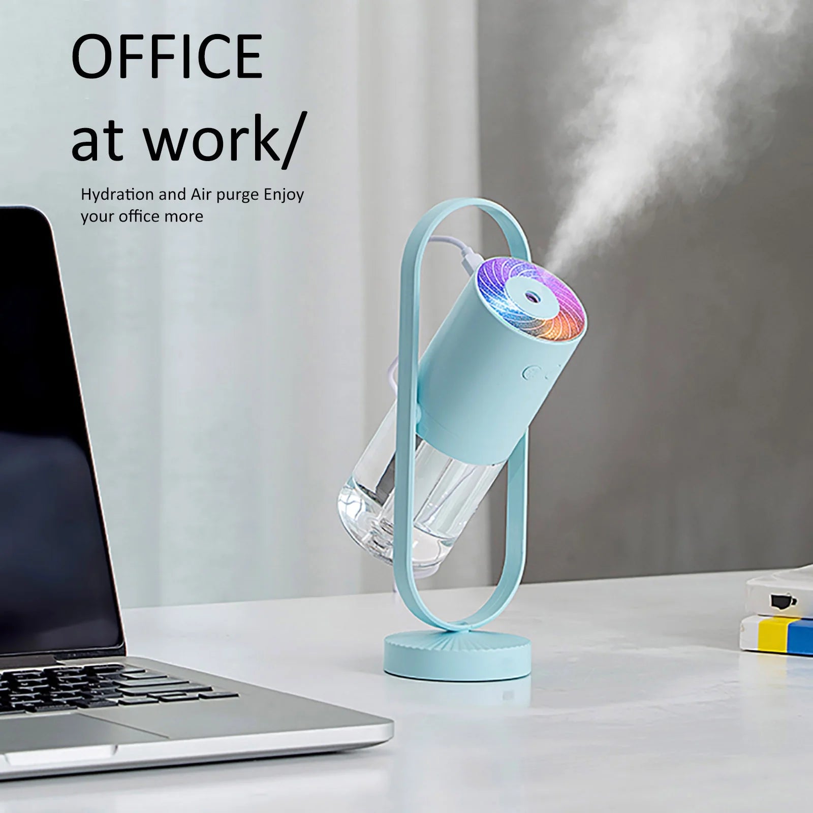 Dengmore Cool Mist Humidifier Humidifier Desktop Mini Humidifier Aroma Diffuser 360° Angle for Bedroom Room Office Car Living Room and Dining Room