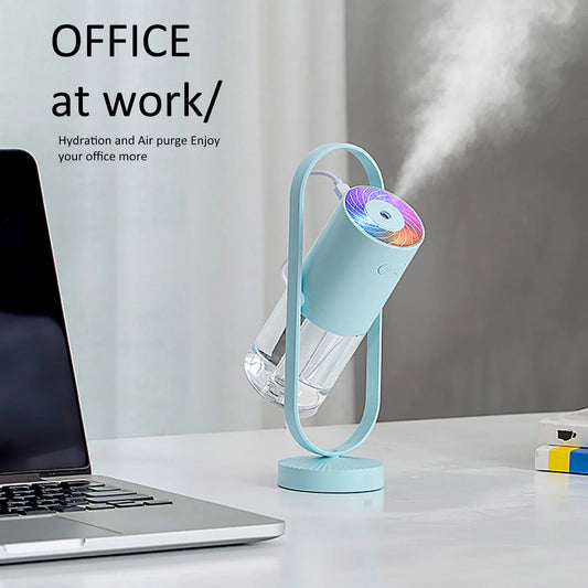 Dengmore Cool Mist Humidifier Humidifier Desktop Mini Humidifier Aroma Diffuser 360° Angle for Bedroom Room Office Car Living Room and Dining Room