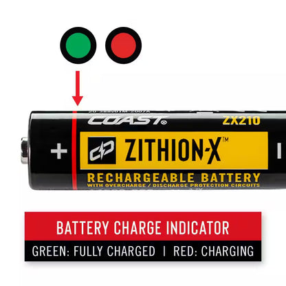 ZX210 ZITHION-X Micro-Usb Rechargeable Battery for HX5 Flashlight