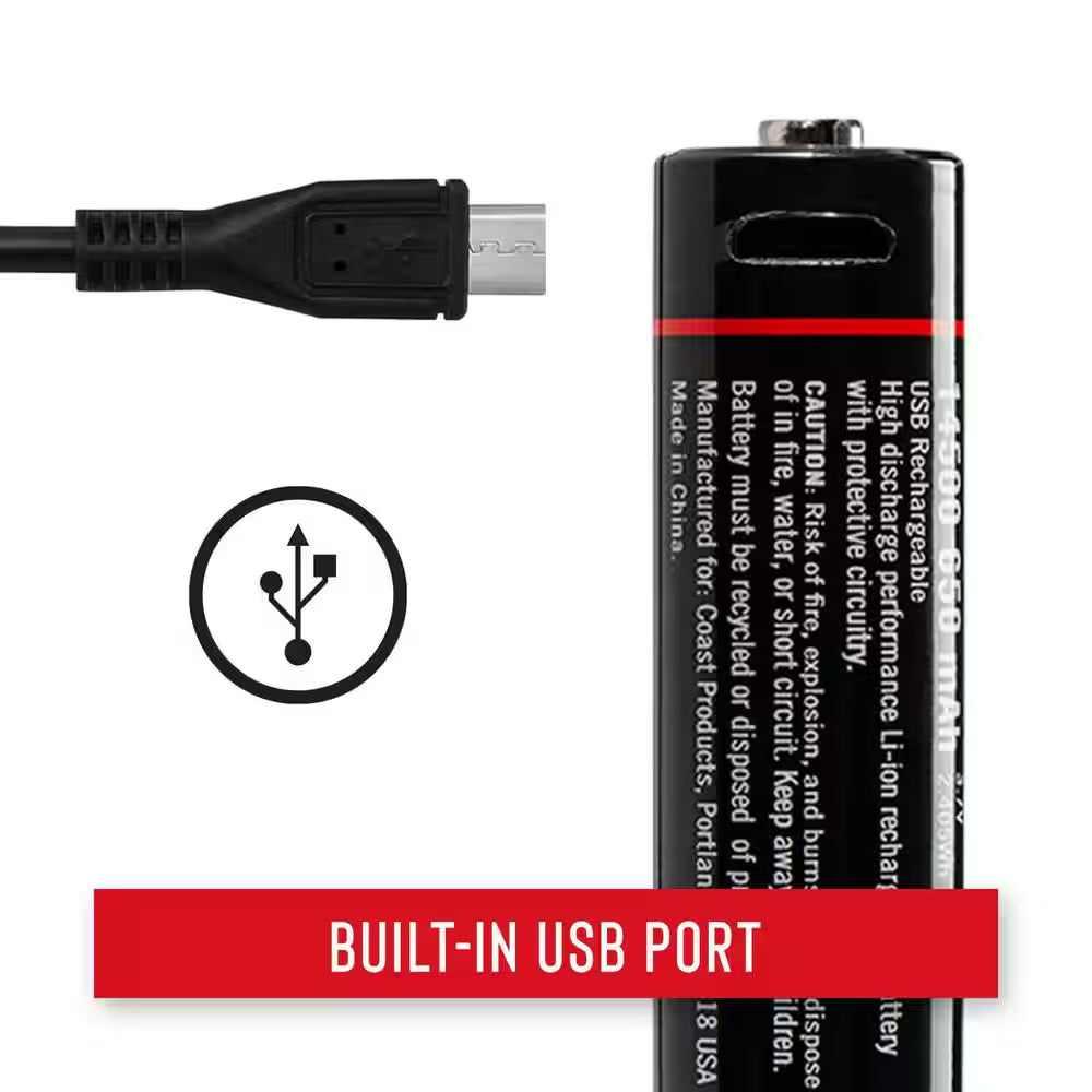 ZX210 ZITHION-X Micro-Usb Rechargeable Battery for HX5 Flashlight